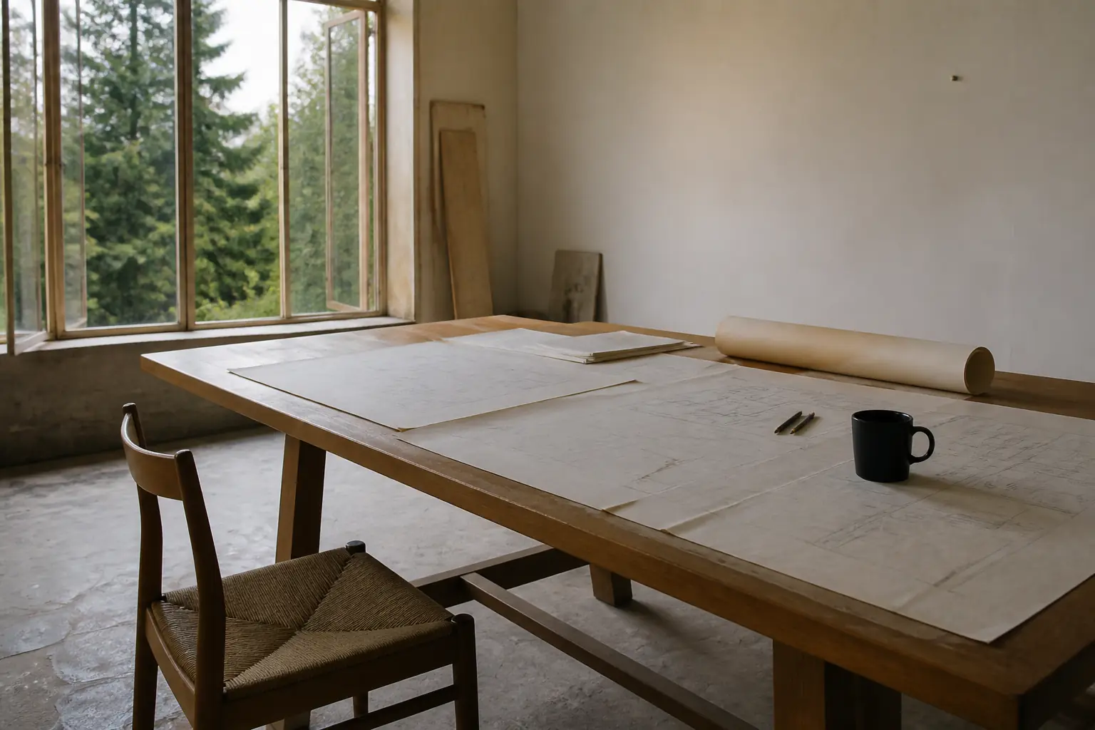 A careful working session around a planning table.