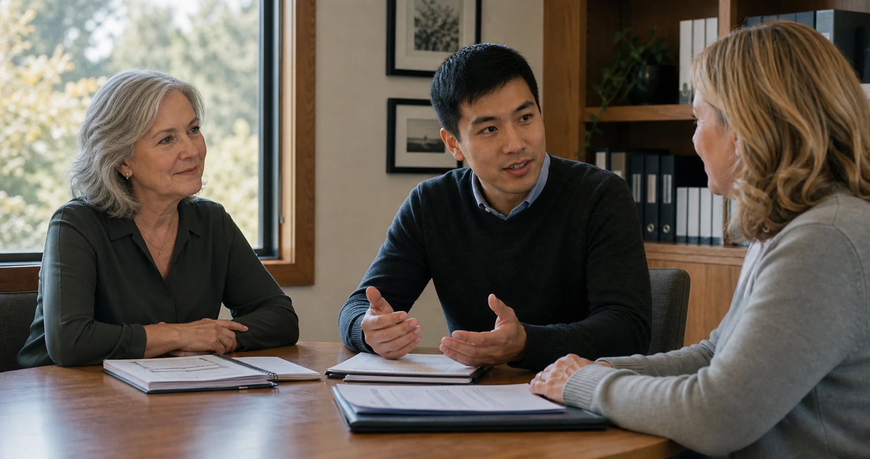 A founder watches a successor earn a longtime client’s trust.